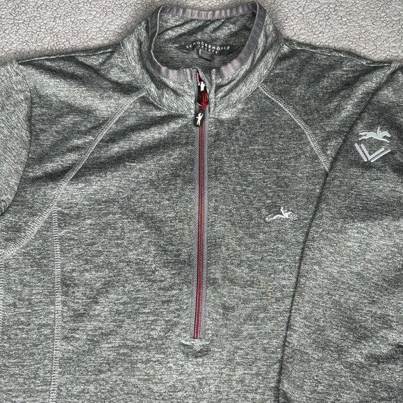 Schockemohle Sports Pullover Womens XS Gray Page Quarter Zip Riding Equestrian - Picture 1 of 16